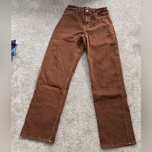 Hollister Womens Brown Straight Jeans